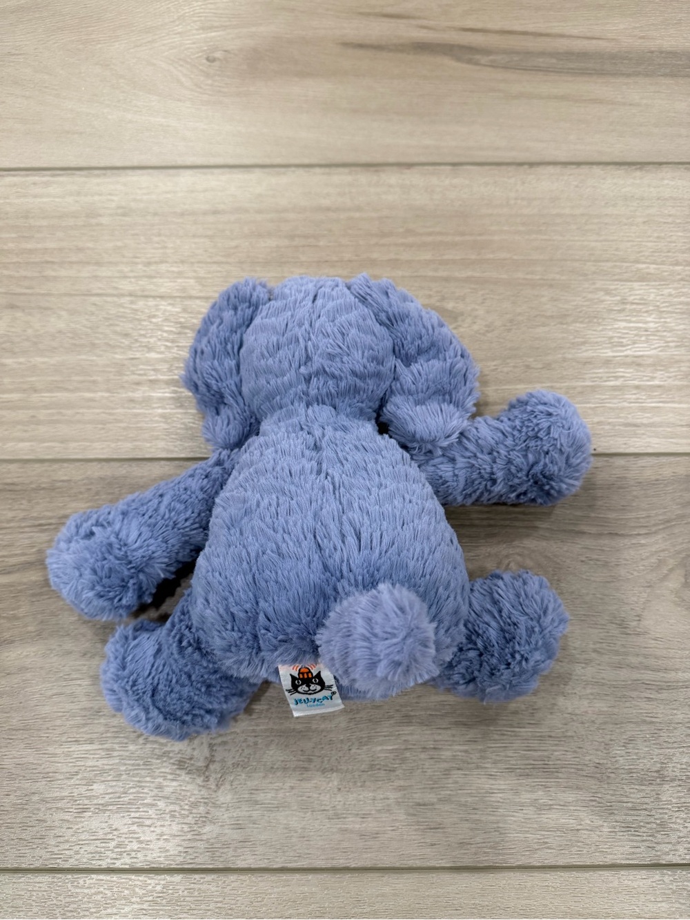 JELLYCAT Fuddlewuddle Blue Elephant Plush Retired Stuffed Animal - Picture 4 of 7